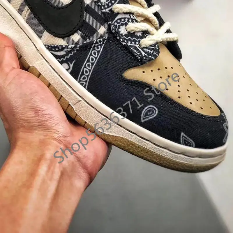 Замшевые кроссовки Travis Scott x SB Dunks спортивная обувь для мужчин и женщин лучшего