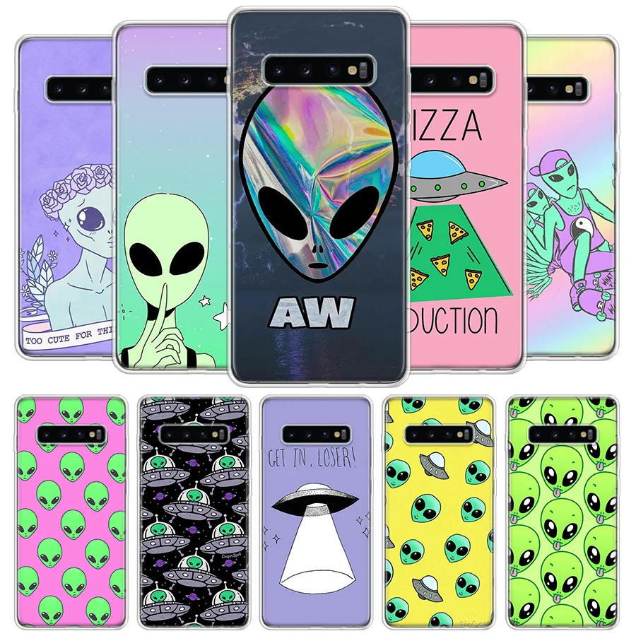 Alien Believe UFO ET Cover Phone Case For Samsung Galaxy S20 FE S21 S22 Ultra S10 Lite S9 S8 Plus J4 J6 + J8 S10e Coque