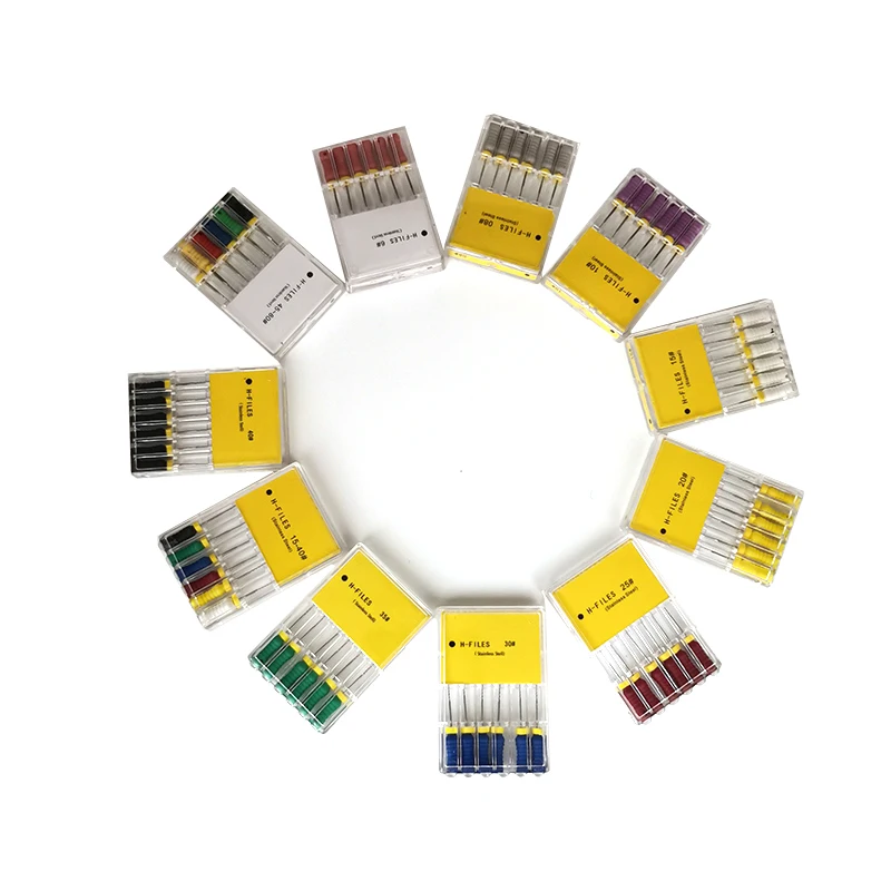 Стоматологические файлы для ручной терапии корневых каналов стоматологические