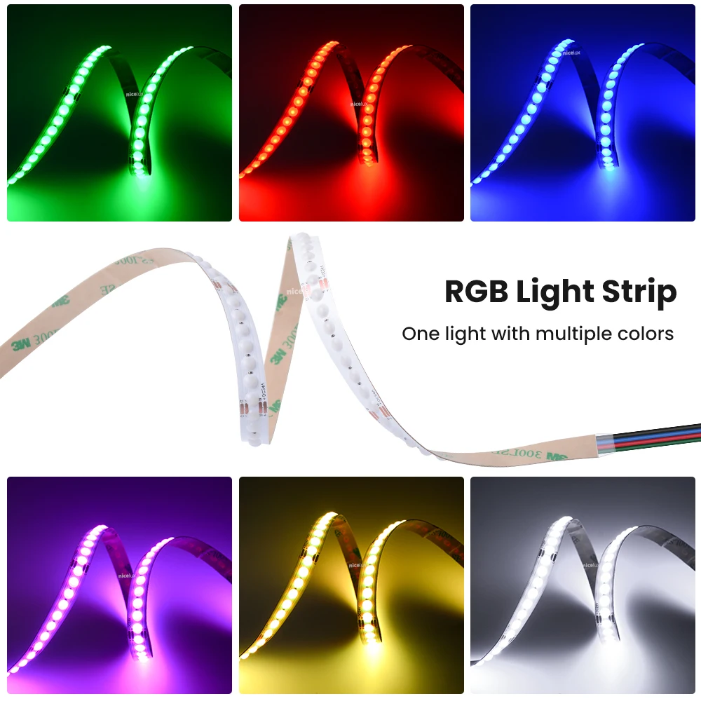 

Светодиодсветодиодный лента Dot COB, 4 контакта, 10 мм, 160 чипов/м, 24 В постоянного тока, гибкая лента высокой плотности 1 м/3 м/5 м, линейная лента RGB ...