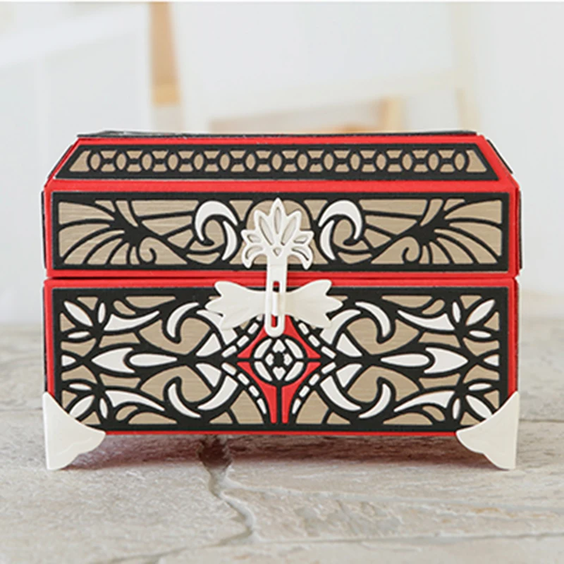 

Metal Cutting Dies Treasure box for Scrapbooking Steel Craft Die Cut Embossing Paper Card Album Stencil