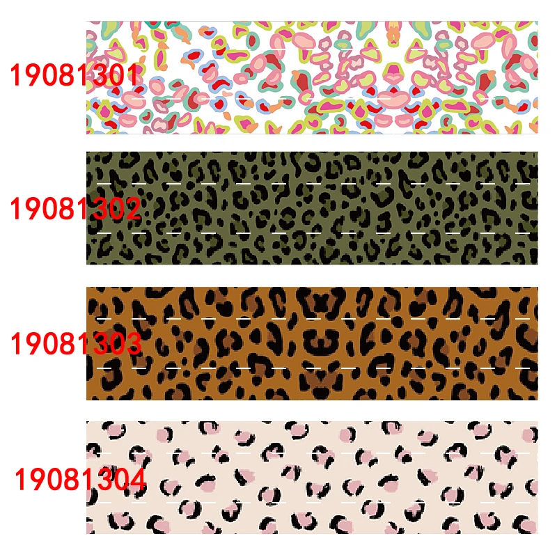 

Материал для бантов для волос 1-1/2 дюйма, 38 мм, лента с леопардовым принтом, 15 мм, эластичная леопардовая лента для защиты волос