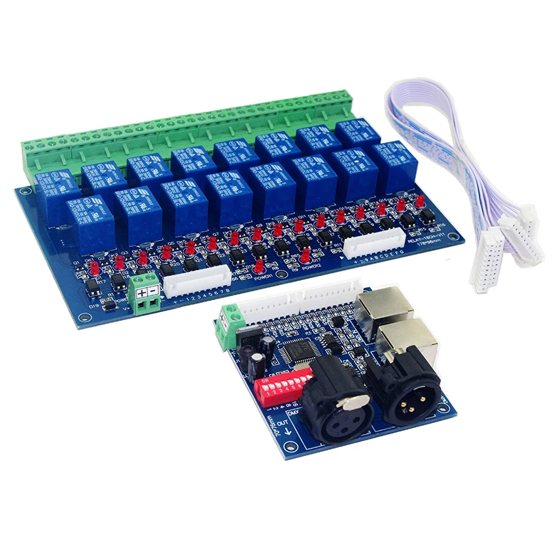 

RGB контроллер DMX-RELAY-16CH YJBCo 12В