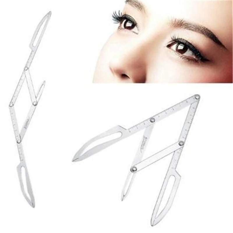 1 шт. Золотое соотношение мерок микро Blading Нержавеющая Сталь Линейка для