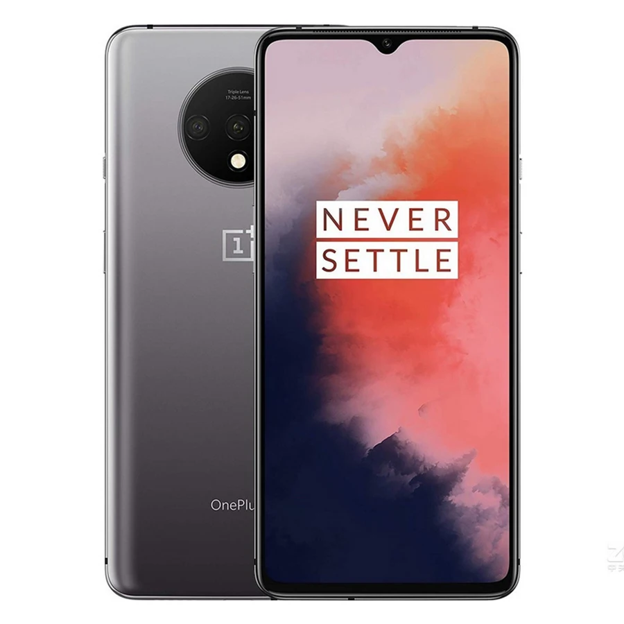 Global Firmware Oneplus 7T 8GB 128GB 256GB Mobile Phone Snapdragon 855 Plus 6.55" 48MP Triple Camera 4G Android 10.0 NFC phone
