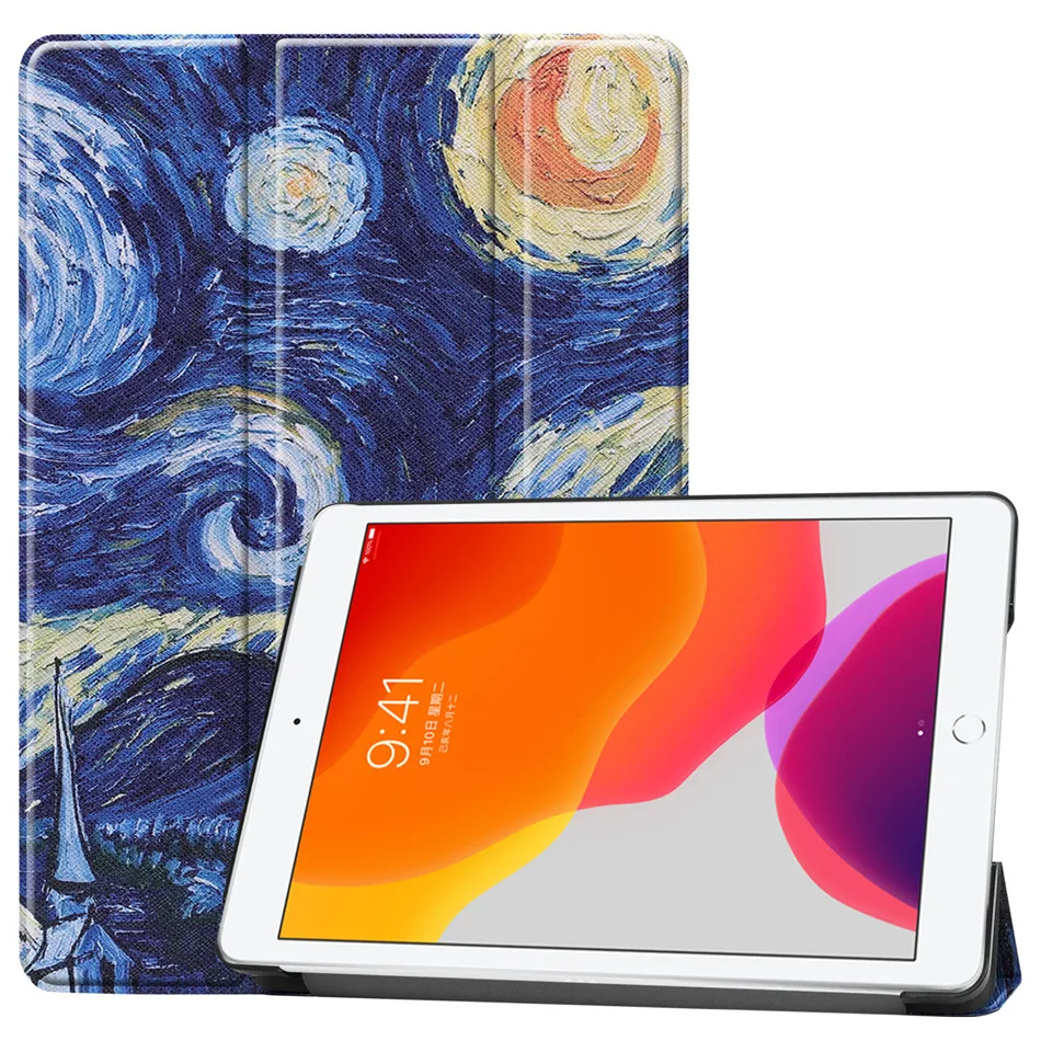 XK Для iPad 10,2 чехол для Apple iPad 7-го поколения A2200 A2198 A2232 смарт-чехол магнитный складной Стенд оболочка+ пленка+ ручка - Цвет: XK