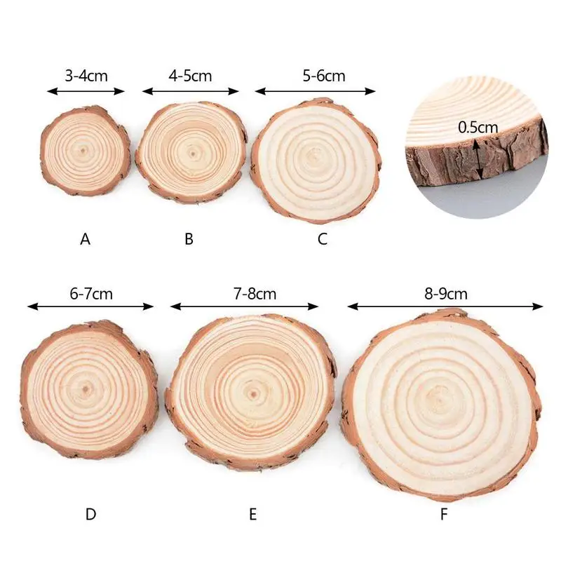 DIY ремесла украшения свадебного стола 5 размеров деревянная чашка для