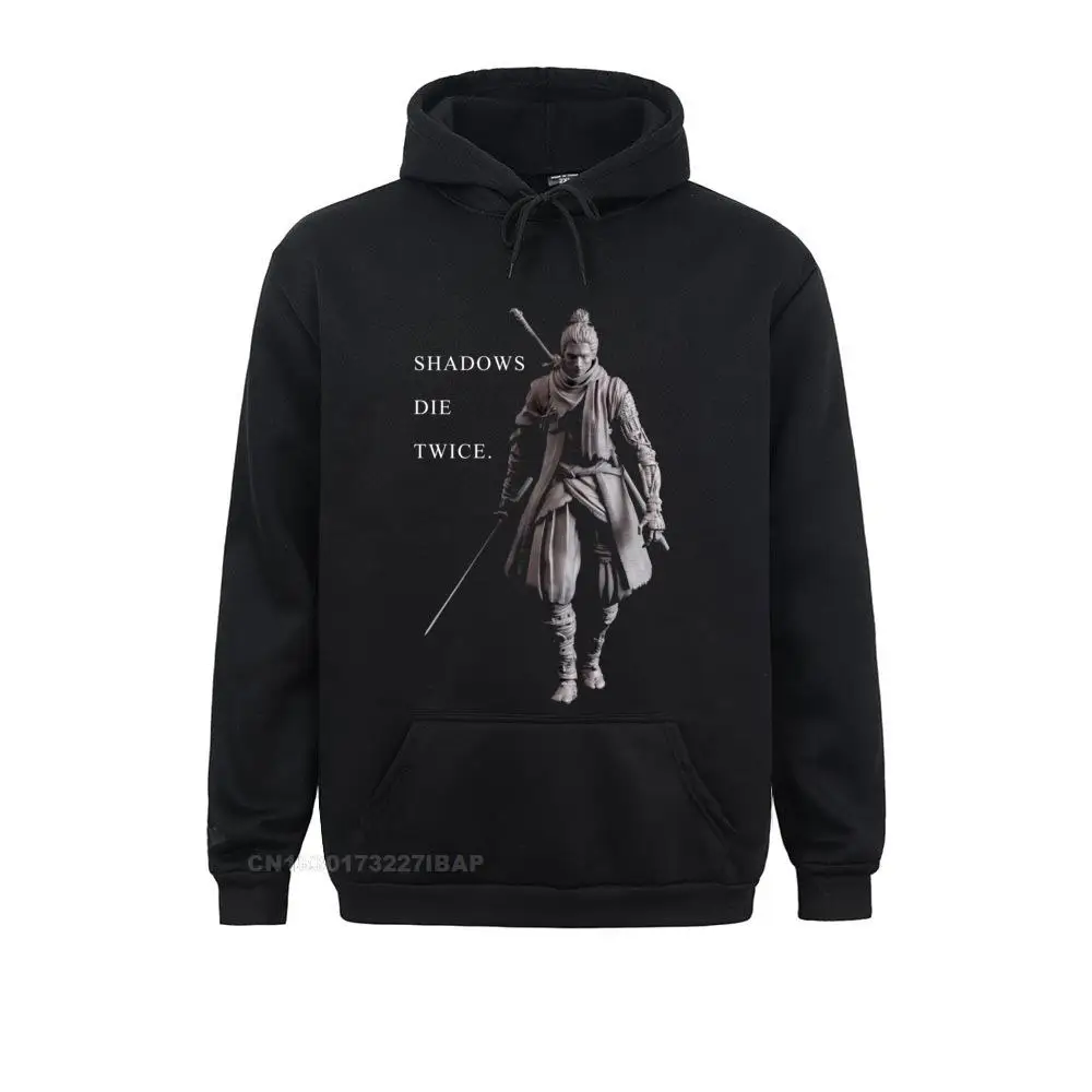 

Fun Sekiro Shadows Die Twice Sportswear For Men Cotton Men Hooded Pullover Wolf Souls Samurai Game Japanese Gift Idea Tops