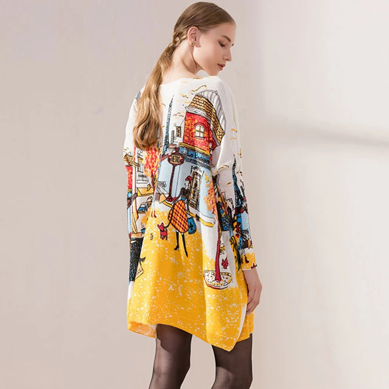 Jielur Модные женские зимние свитера с длинными рукавами летучая мышь великолепный