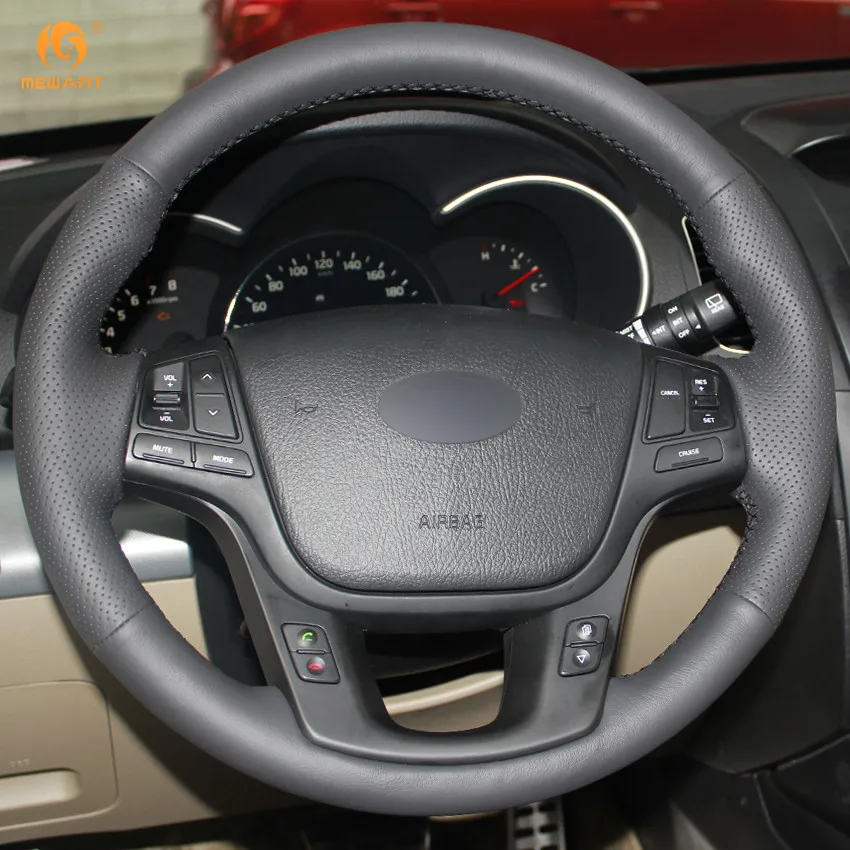 MEWANT для Kia Sorento 2009-2014 Cadenza K7 2011-2015 Микро волокно искусственная кожа Чехол рулевого