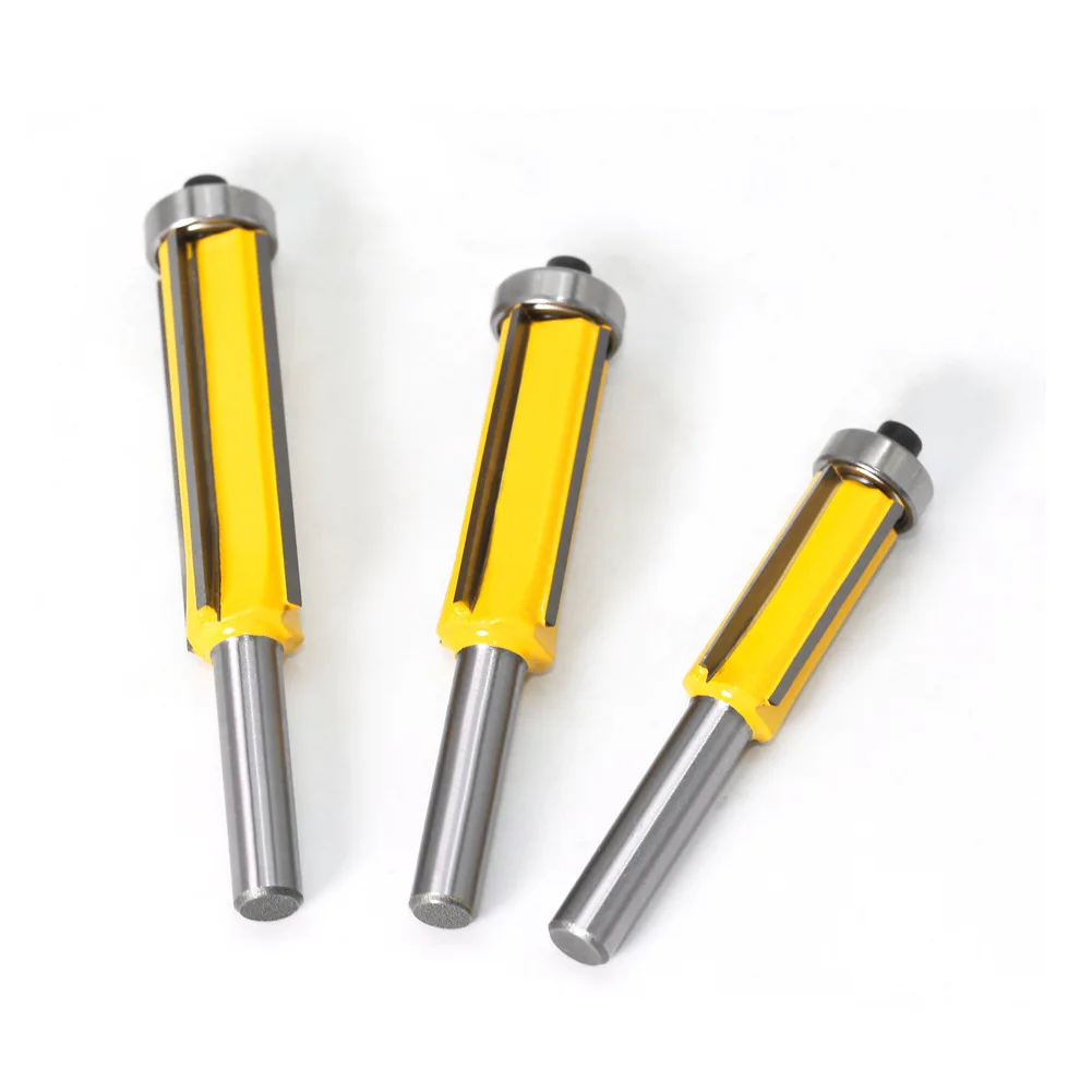 8mm Flush Trim bit Z4 Pattern Router Bit Top &amp Bottom Bearing Bits Milling Cutter For Wood Woodworking Cutters | Инструменты