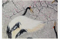 chinese 3d wallpaper flying crane snow landscape modern wallpaper oil painting art wall murals for living room bedroom