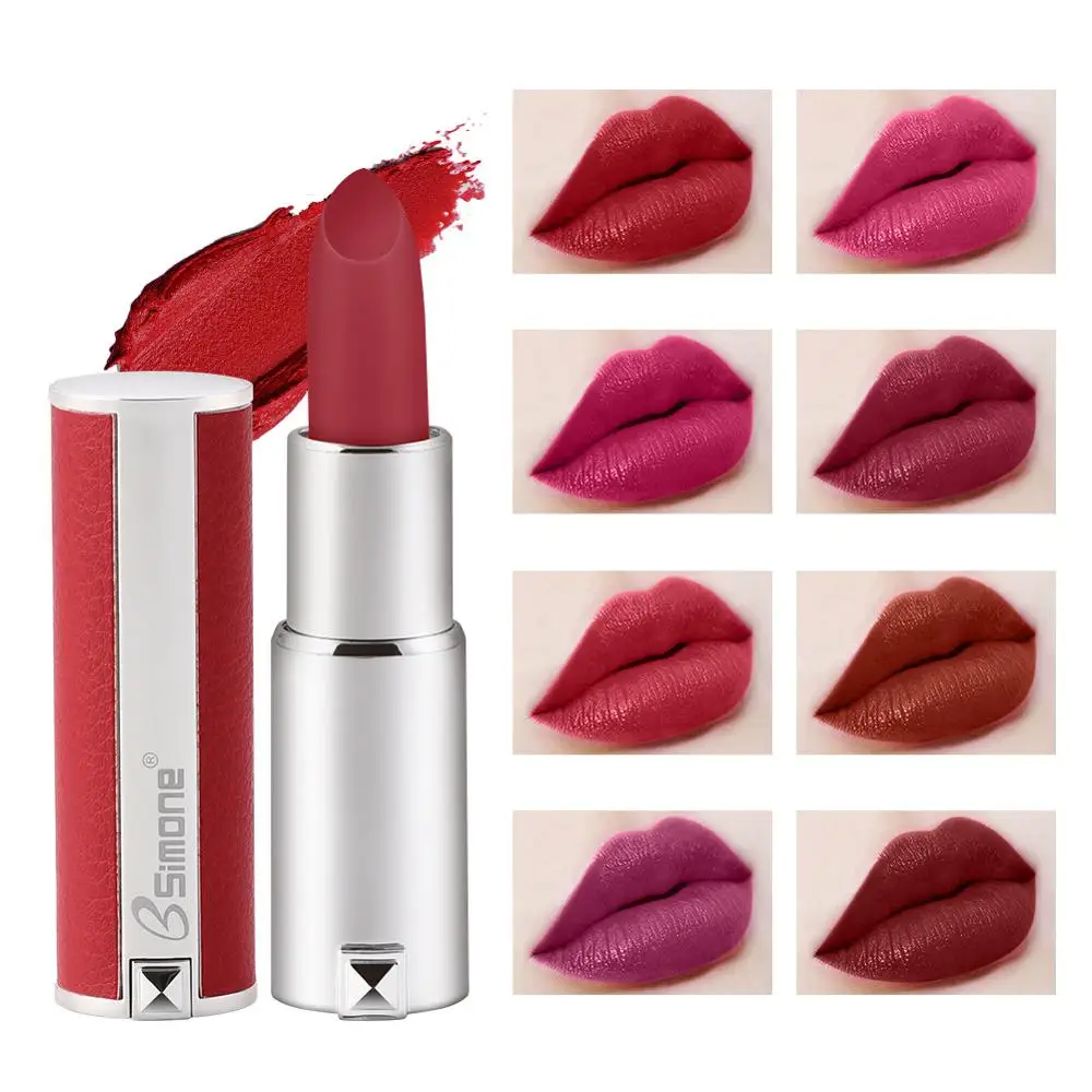 Профессиональная Матовая водостойкая помада для макияжа долговечная легко