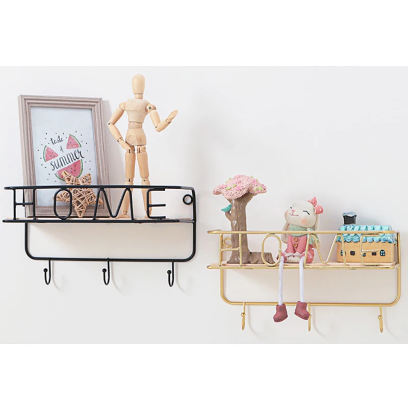 Просто портативный настенный металлический крючок вешалка для ключей пальто