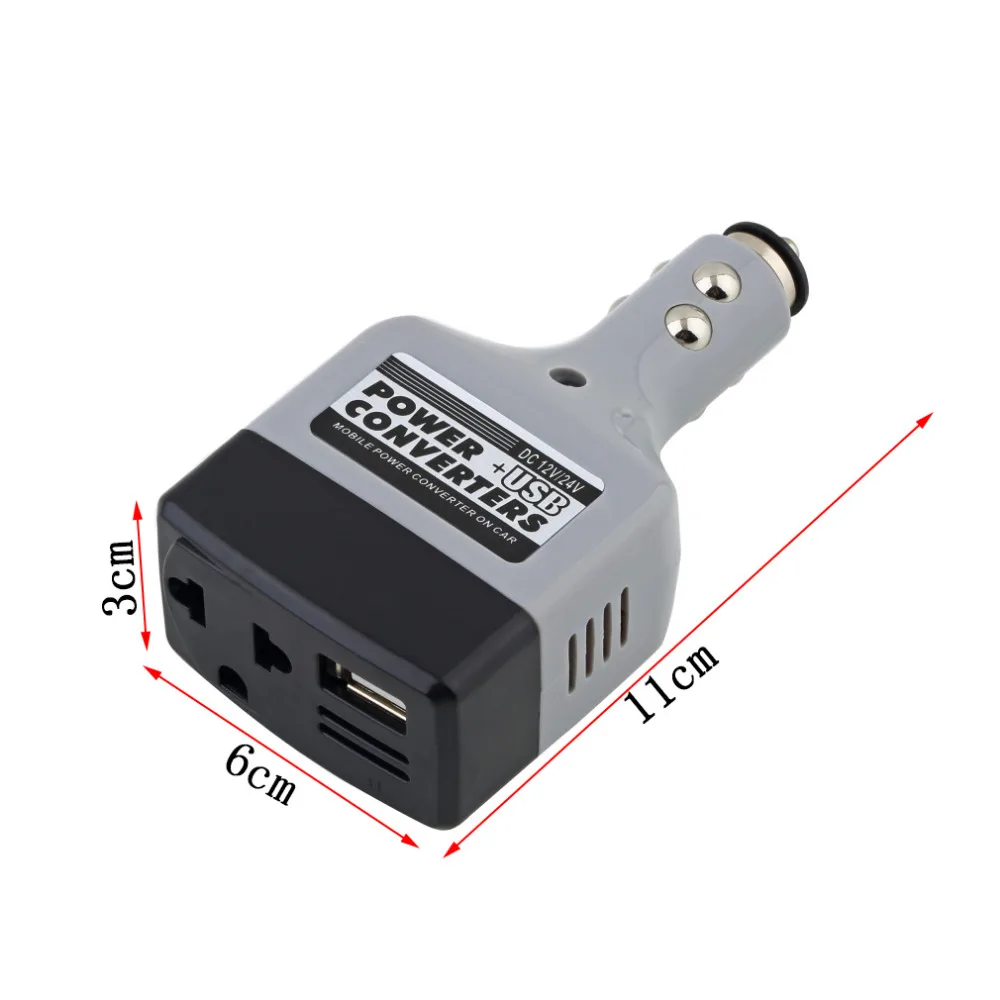 

DC 12V to AC 220V USB 6V Car Mobile Power Inverter Adapter Auto Car Power Converter Charger Used for All Phone inverter 12v