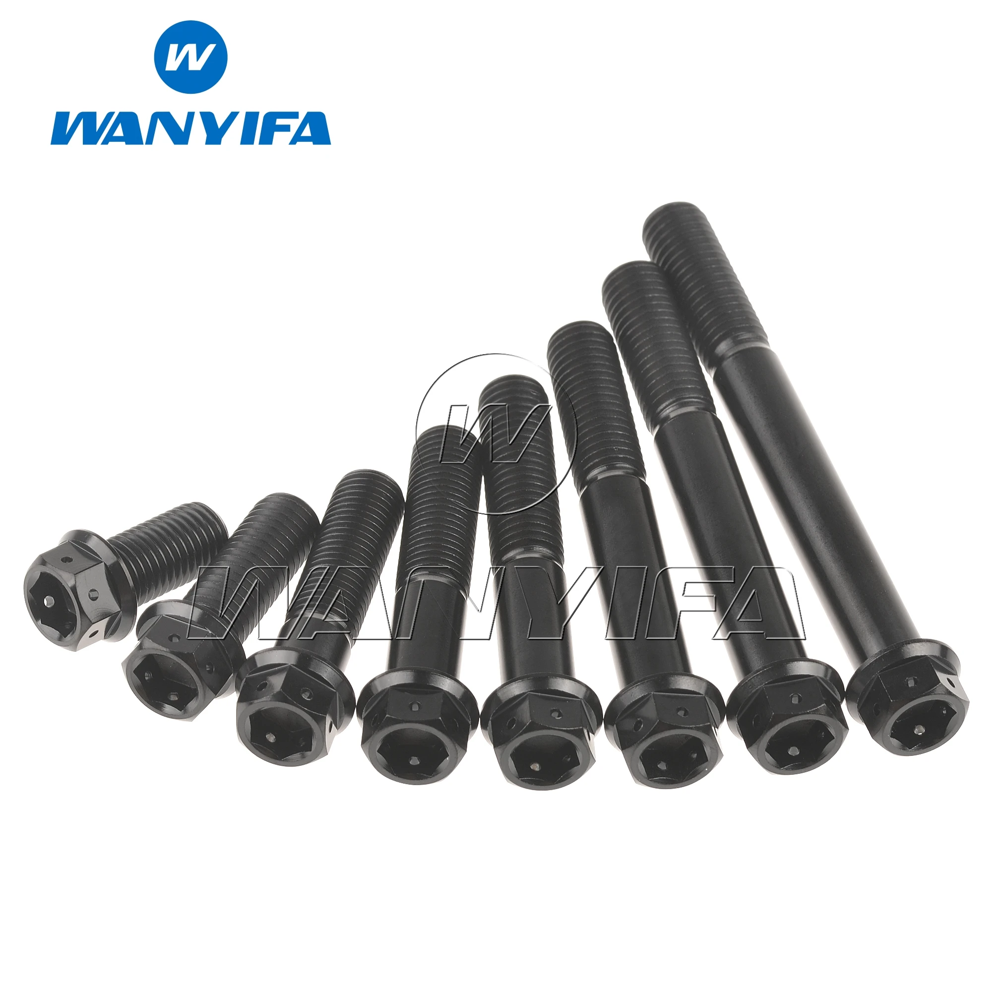 Титановый Wanyifa Ti Bolt M6 M8x15/20/25/30/35/40/45/50/55/60 мм фланцевые внутренние и внешние