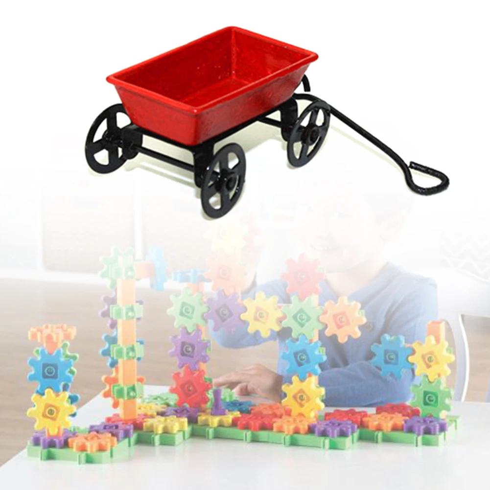 1:12 декоративная настольная спальня мини тележка садовая мебель железный