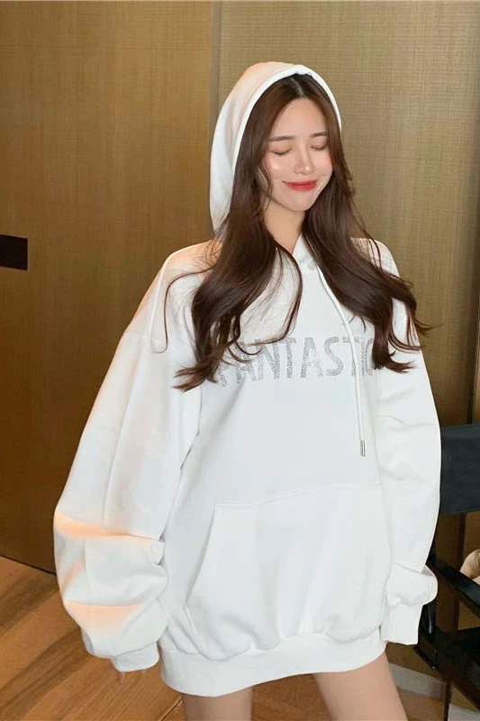 

Oversize girls letter embroidery sweatshirts 2020 autumn fashion ladies soft cotton pullovers female casual sweatshirt women