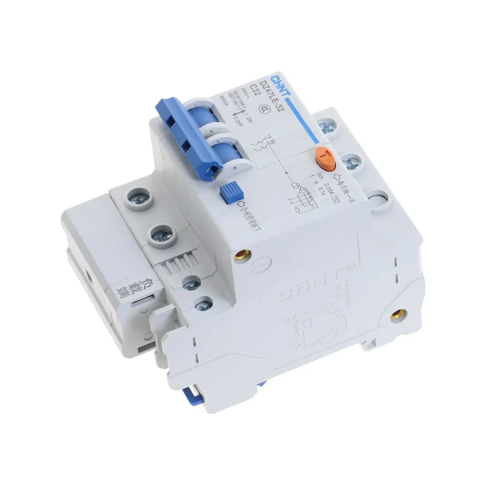 CHNT DZ47LE 2P 10A 16A 20A 25A 32A 40A 50A 60A автоматический выключатель остаточного тока RCBO|residual