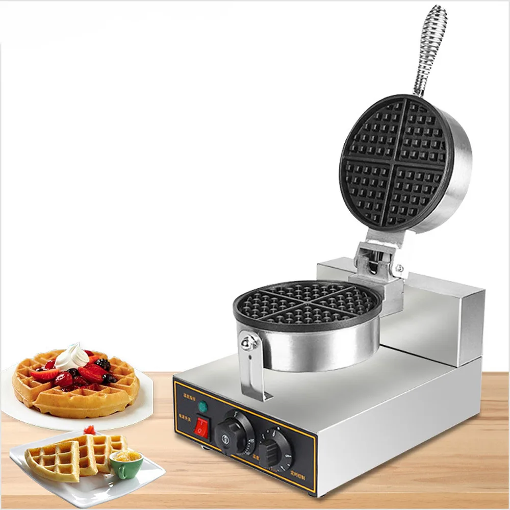 Commercial Electric Waffle Maker Ice Cream Scones Machine Household Muffin Making Machine Electric Baking Pan Lattice Cake Maker