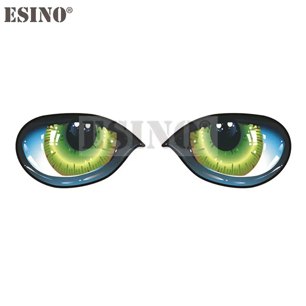 

2 x Car Styling Creative Funny Eagle Eyes Decorative Sticker Cartoon PVC Decal Waterproof Car Body Pattern Vinyl
