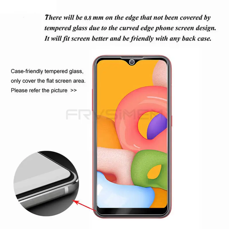 Защитное стекло для Samsung Galaxy A11 A41 A31 A51 A515F A71 A01 A21S прозрачное 2 в 1 | Мобильные