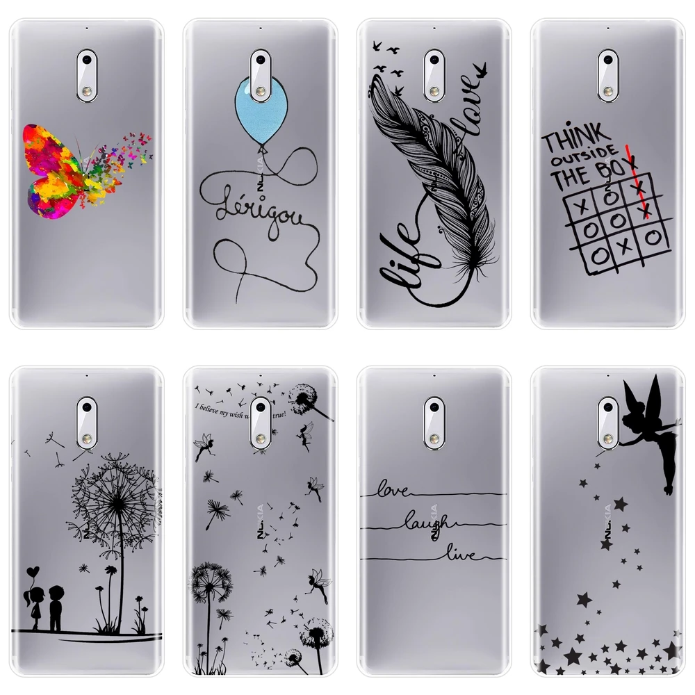 Чехол для Nokia X6 7 Plus силиконовый мягкий чехол-накладка с цитатой Тинкер