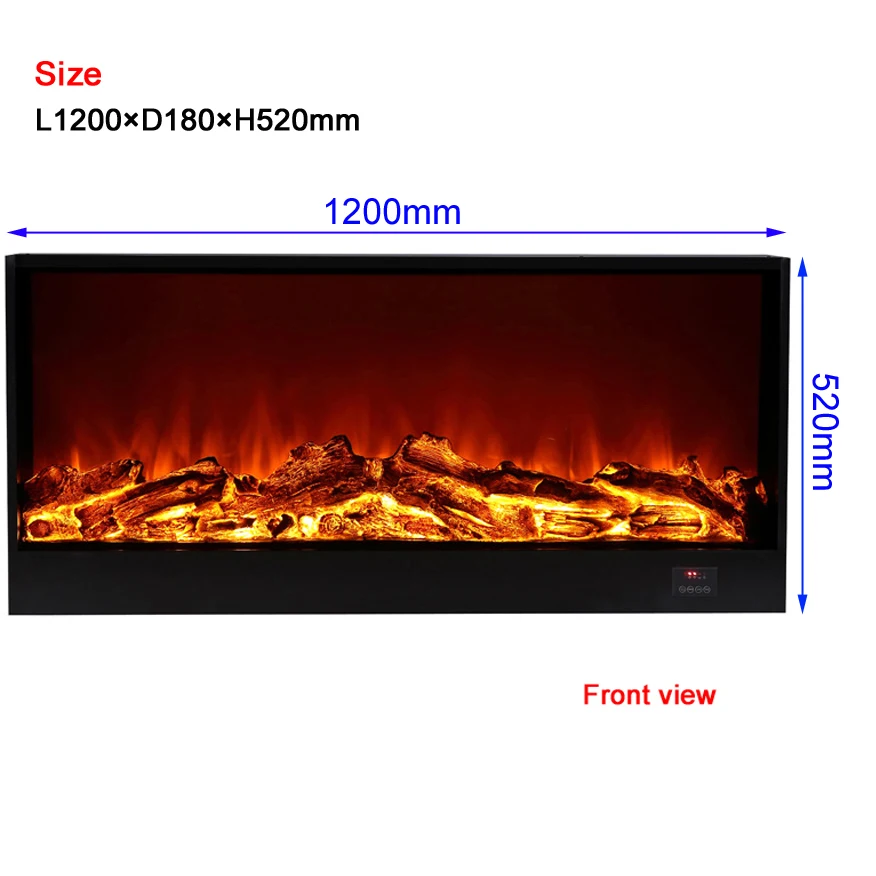 Электрический камин Firebox вставка горелка обогреватель комнаты светодиодный