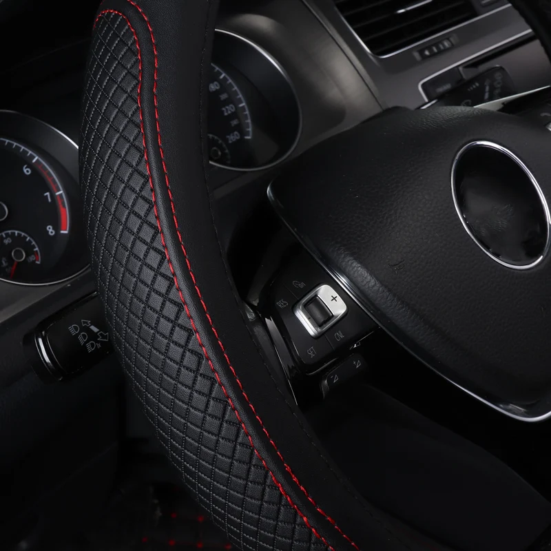 Чехол рулевого колеса автомобиля Нескользящие аксессуары из натуральной кожи