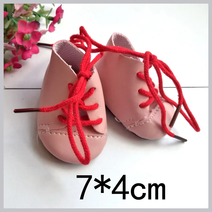 

7*4cm Shoes for 18-Inch American Girls' Doll Shoes 16 Fat Version Doll Accessories Play House Gift for Children