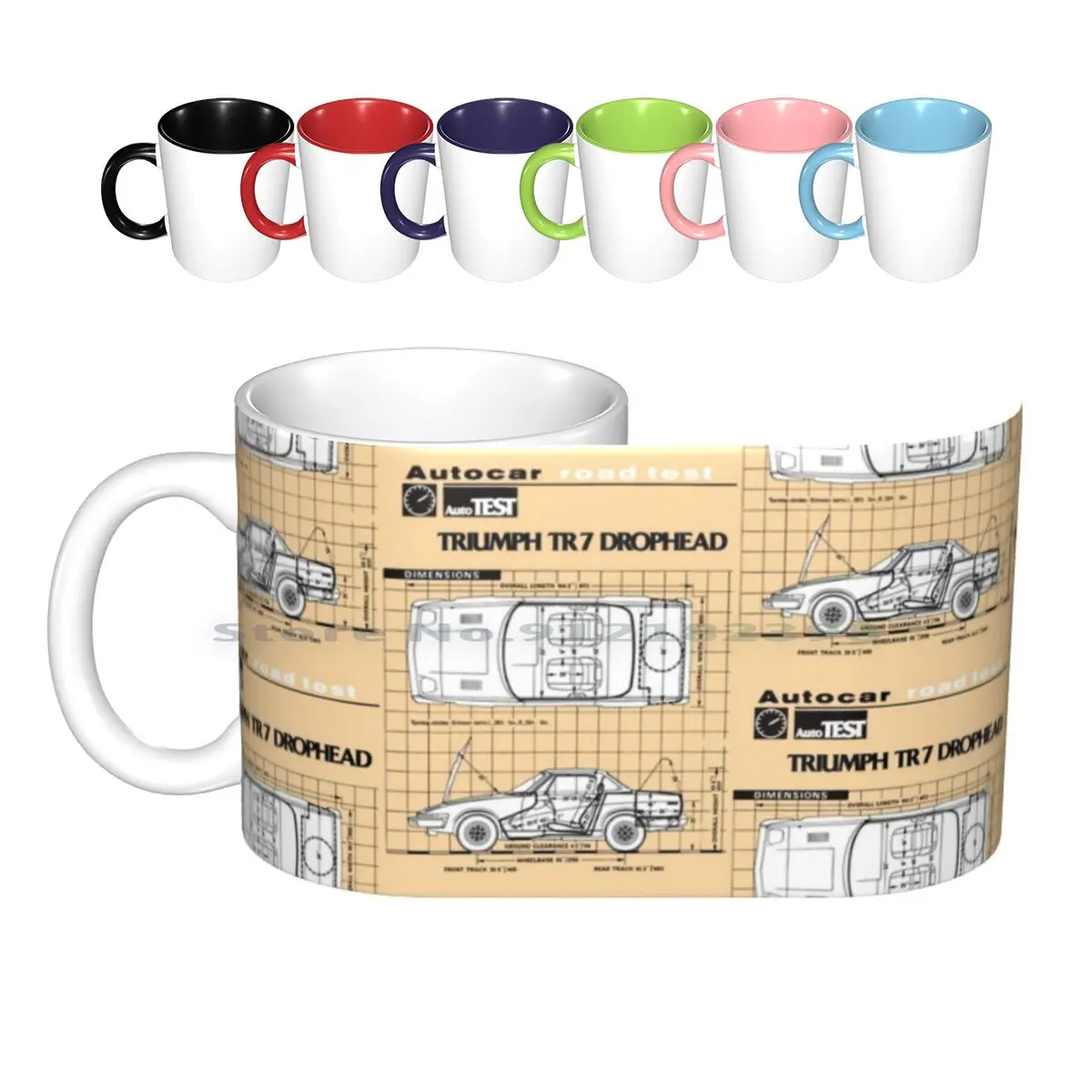 

Tr7 Ceramic Mugs Coffee Cups Milk Tea Mug Tr7 Convertible Drophead Cabriolet Tr4 Tr5 Tr6 Tr8 British Leyland Bl Austin Rover