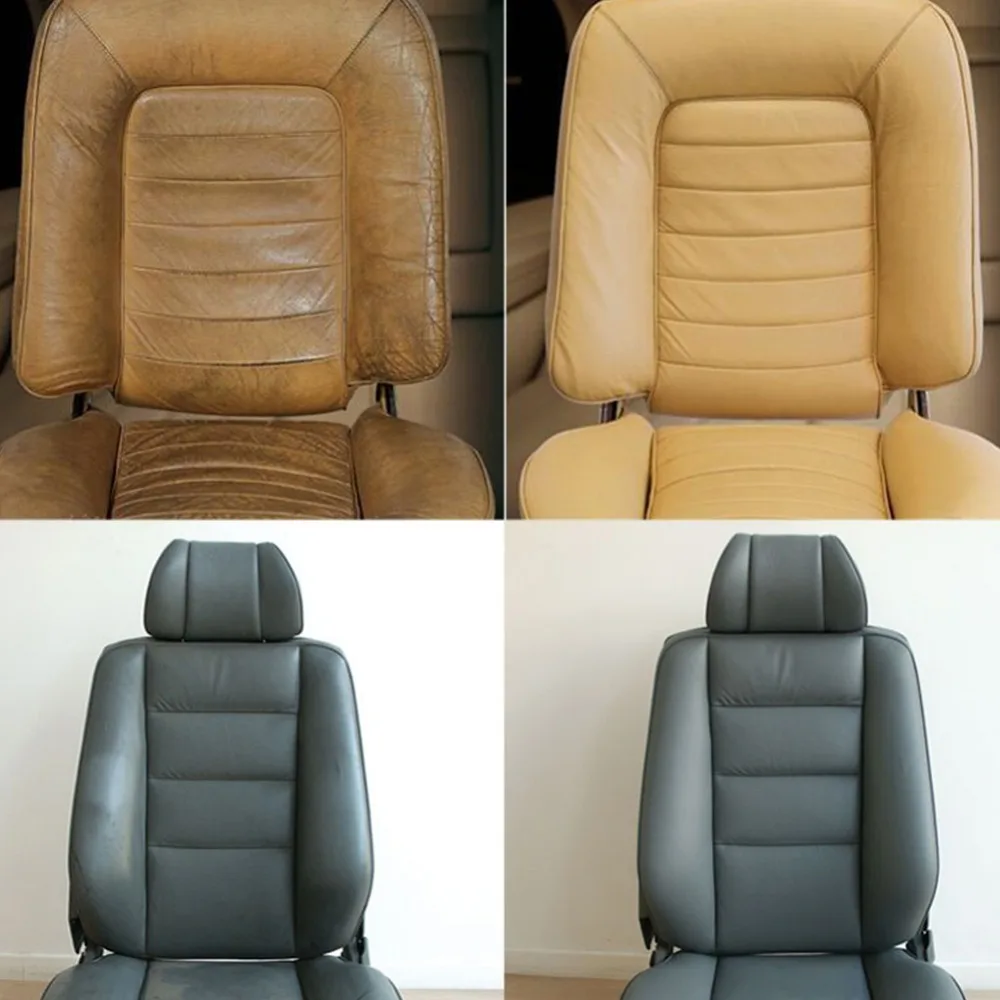 New Car Leather Recoloring Balm Renew Restore Repair Color To Faded Scratched Leather For Home Couches Car Leather Seats