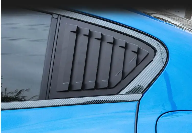 Для FORD Focus 2018-2019 Sedan ABS Затемненные жалюзи на заднюю дверь рамка подоконник