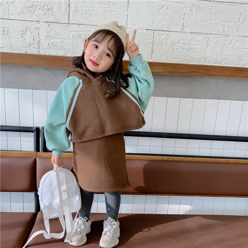 Зимние комплекты одежды для девочек Новое поступление корейский стиль