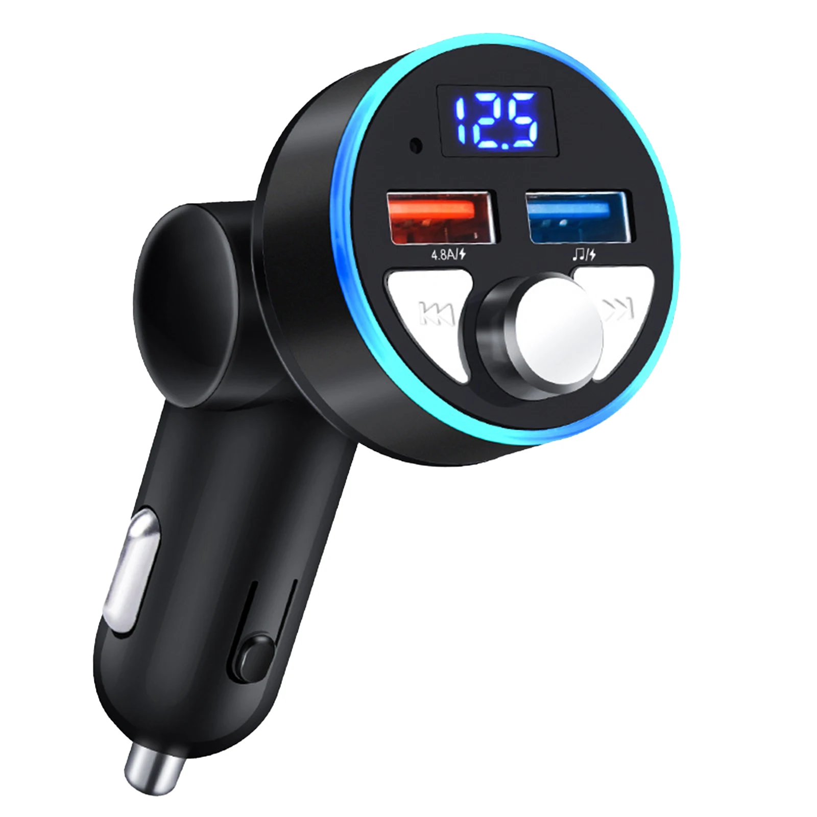 

Dual USB Car Charger Cigarette Lighter Voltage Meter with Digital Display Compatible with Apple iPhone