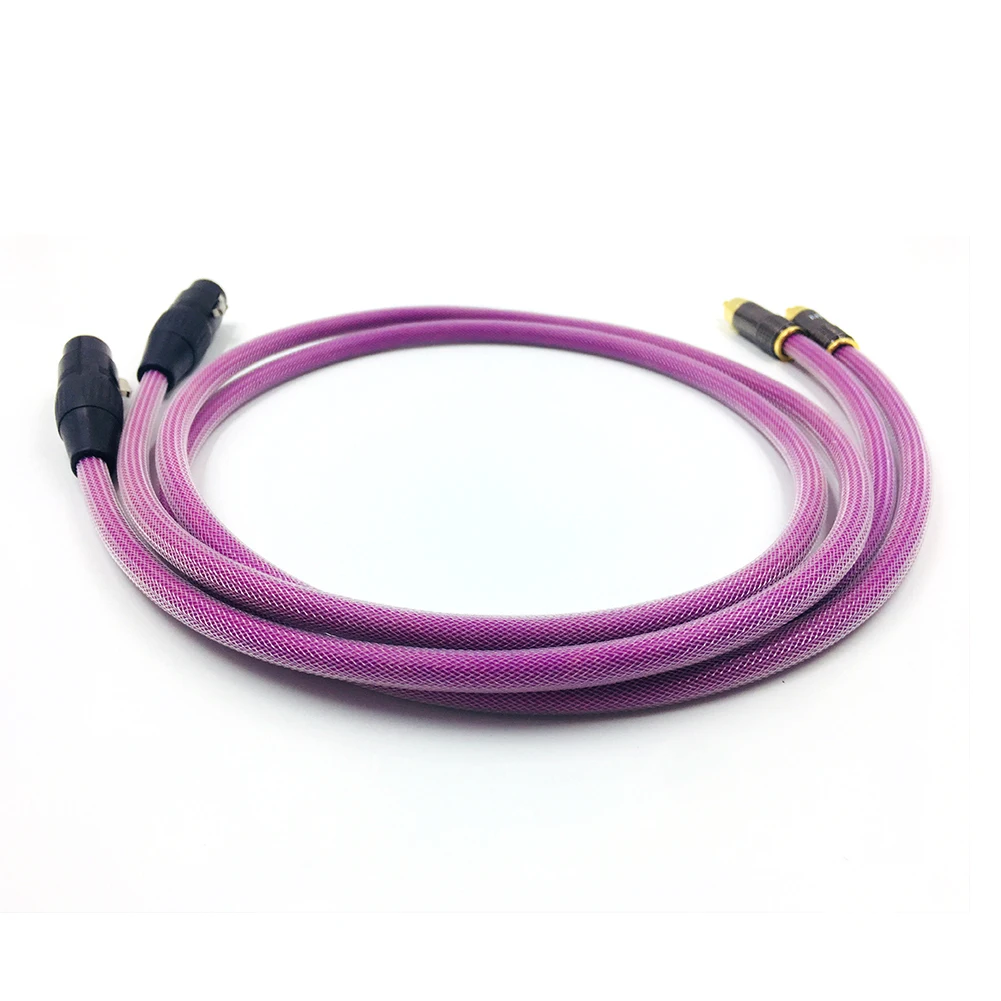 Одна пара аудиокабель Hi Fi 2RCA к 2 XLR усилитель звука DVD плеер сбалансированный