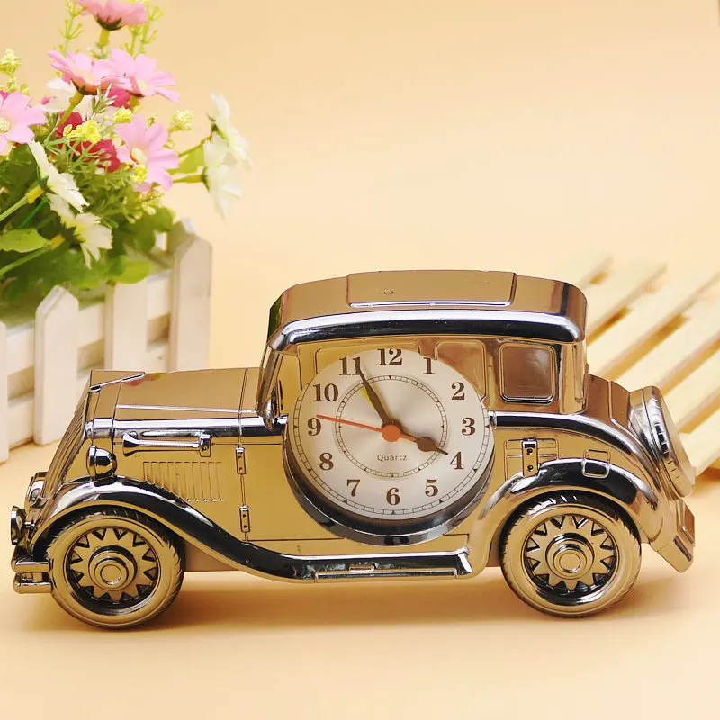 

Living Room Fashion Clock Glass Silent Bedroom Retro Table Clock Hands Rustic Digital Vintage Reloj De Mesa Table Clocks BA60ZZ