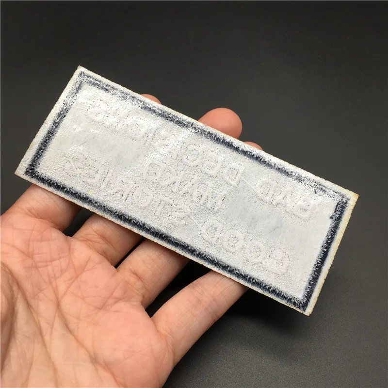 Größe: 10 x 4,2 cm, zum Aufbügeln für Kleidung, DIY, Abzeichen, Nähen, Aufkleber, Applikation, Dekoration, Stickerei, Streifen – Detail 6