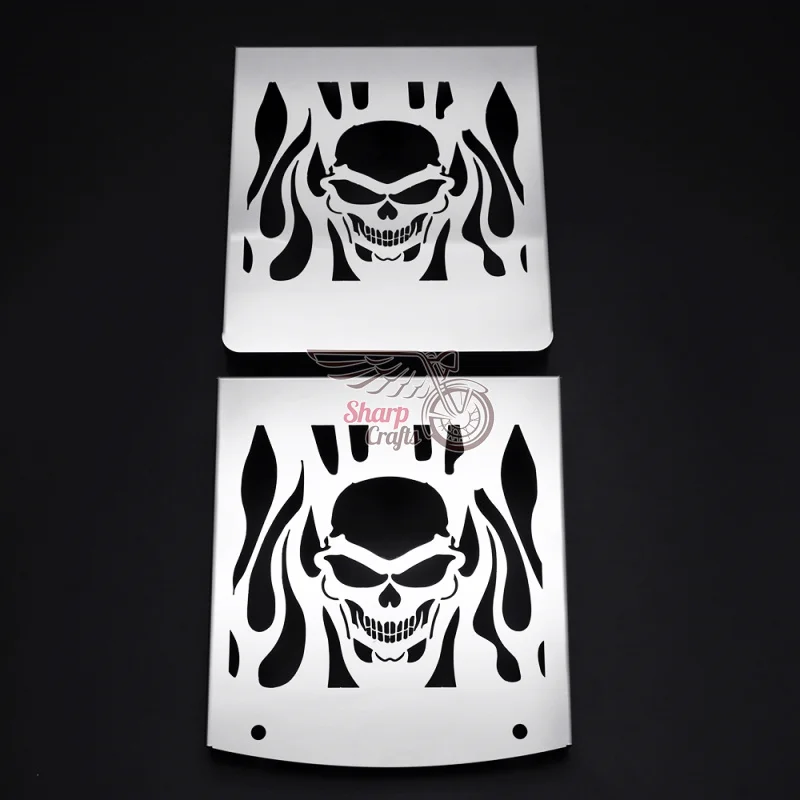 Аксессуары для мотоциклов защитная крышка радиатора в виде черепа Защитная