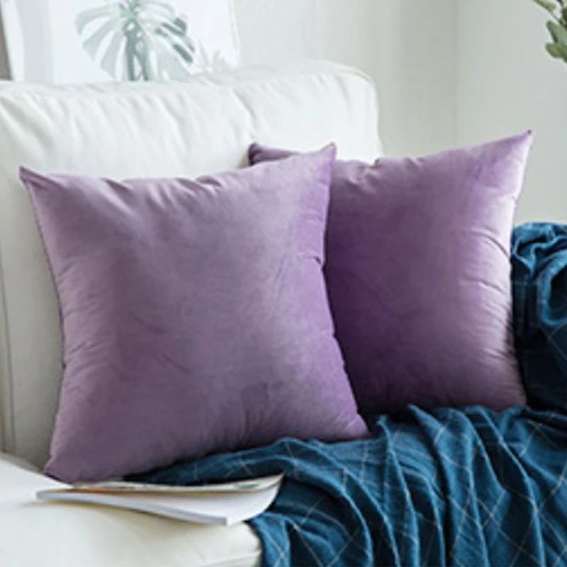 Бархатный Чехол для подушки декоративный чехол синий желтый черный серый цвета