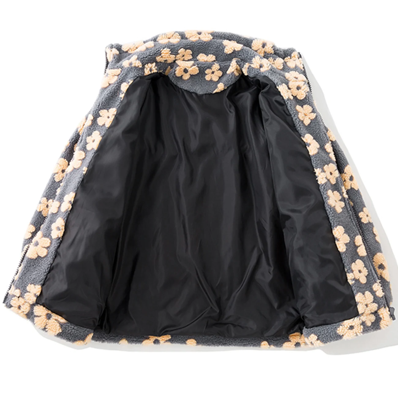 Куртка мужская из овечьей шерсти на молнии с хлопковой подкладкой - купить по