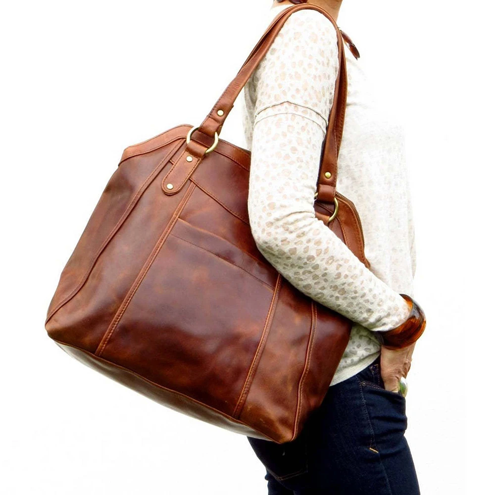 

Travel Handbags For Women Casual Totes Bag Female Big Capacity Shopping Purses Waterproof Ladies High Quality Leather Satchels