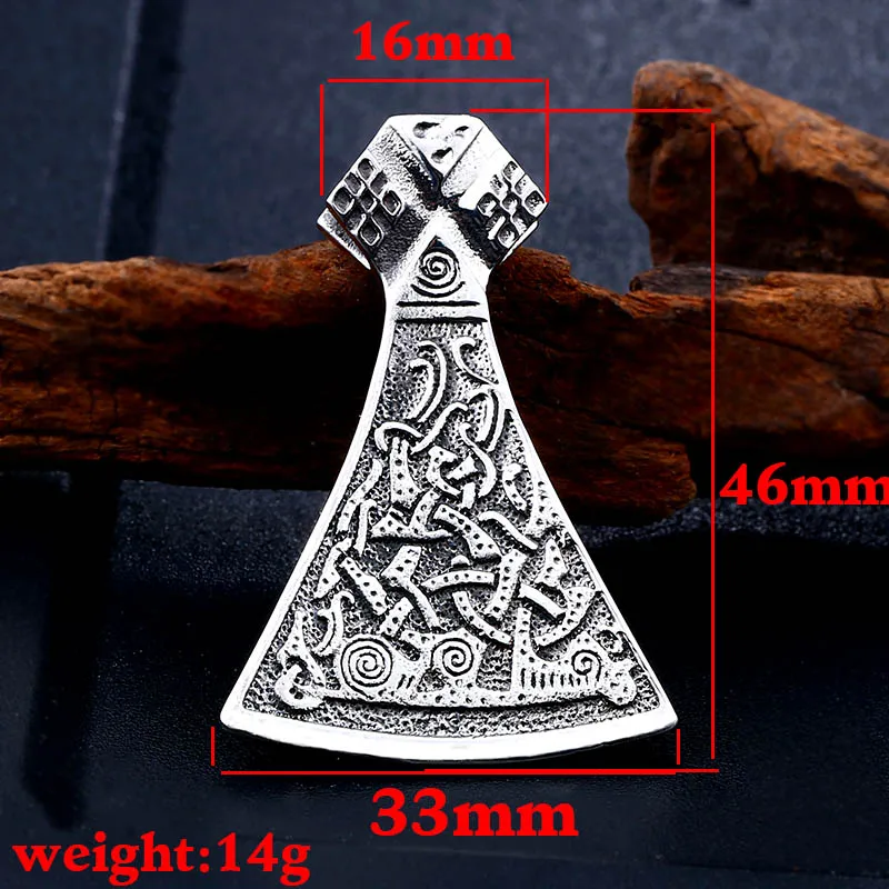 men exquisite Viking Axe Pendant Necklaces Jewellery Goth Male Scandinavian Norse Vintage Women Jewelry | Украшения и аксессуары