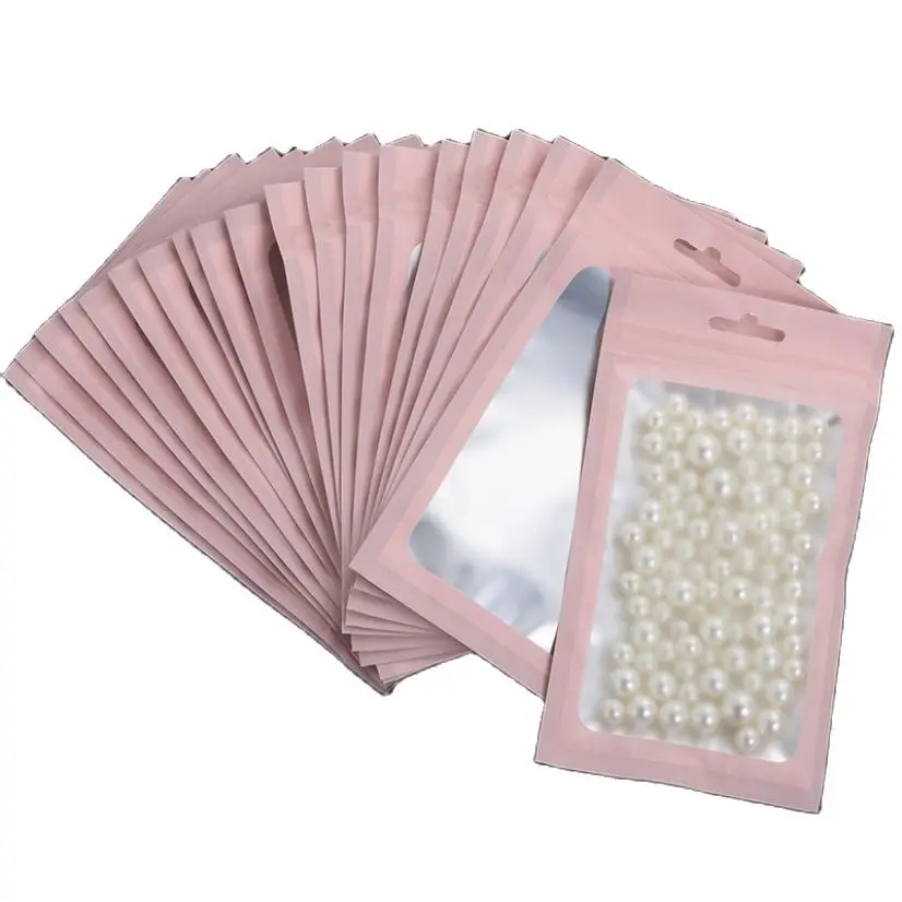 

20Pcs Matte Aluminum Foil Ziplock Bag Colored Packaging Bag Mini for Data line Jewelry Food Frosted Wire Organizer Pouch New