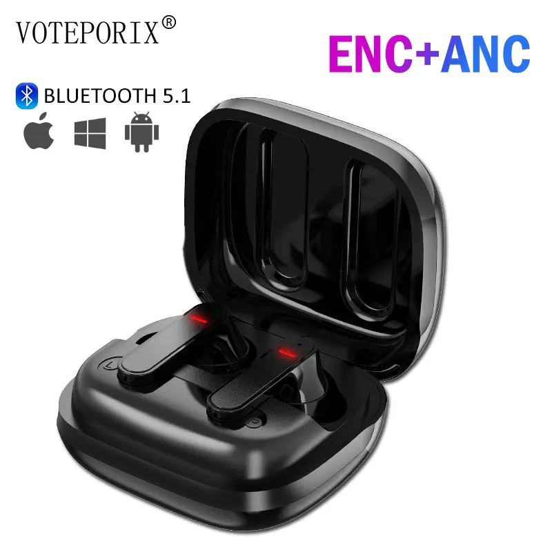 Беспроводные наушники M11 TWS Bluetooth 5 1 ANC ENC активное шумоподавление игровая