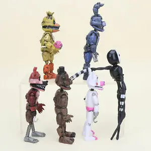 

5/6/11/12Pcs/set Fnaf Five Nights At Freddy's Freddy Bonnie Chica Foxy PVC Action Figures Collectible LED Light Toys Kids Gifts