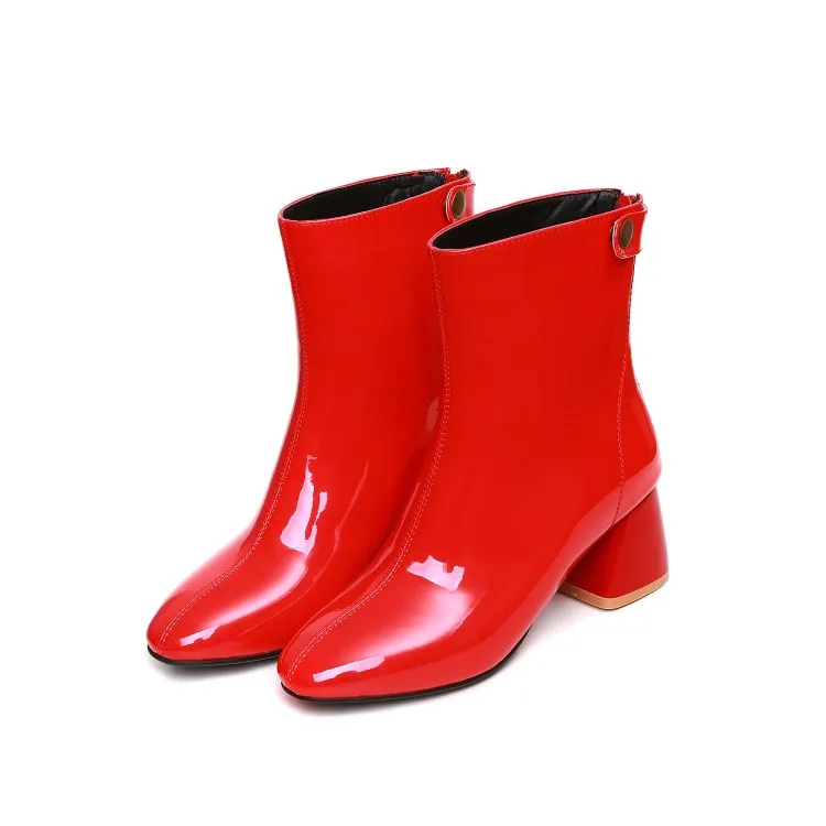 

Женские ботинки на молнии сзади, зимние ботинки из вербы, большие размеры 9, 10, 11-16