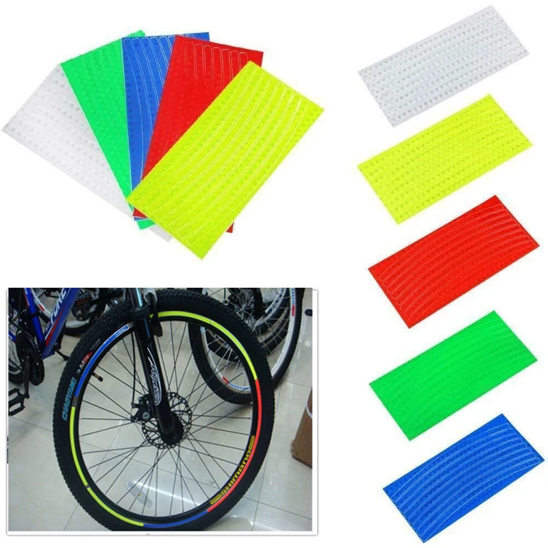 

Bicycle Wheels Reflective Tape For MTB Road Balance Bike Fluorescent Reflective Sticker Bike Reflective Strip Cycling Warning