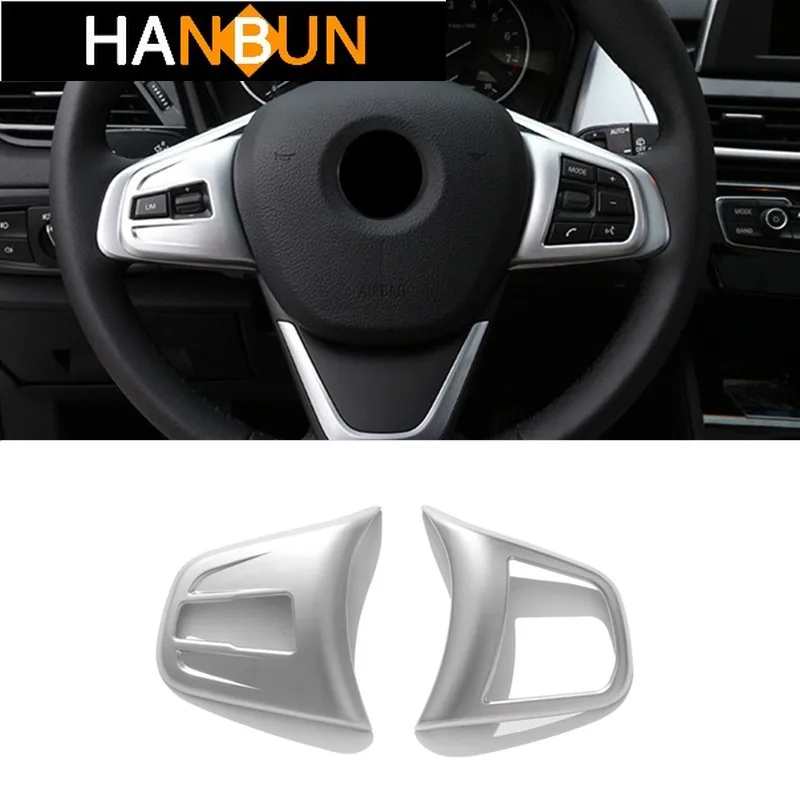 

Car Styling Steering Wheel Button Decorative Frame Cover Trim Sticker For BMW 2 series F45 F48 Interior Accessories