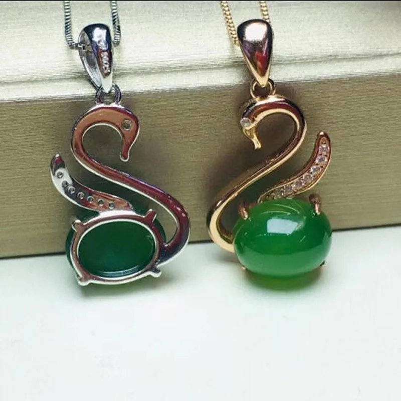 Очаровательная подвеска на удачу в форме маленького лебедя из серебра 925 пробы с